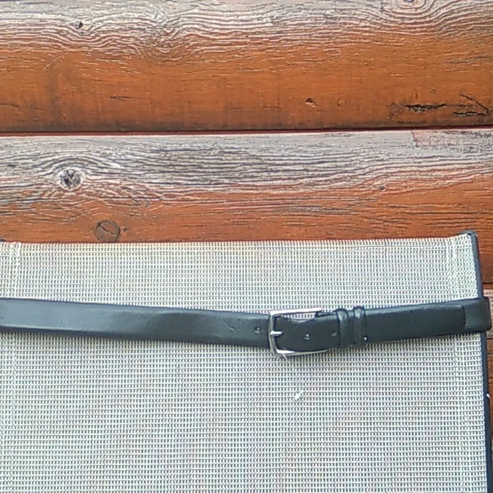 ⚜️ Polo Ralph Lauren Black Leather Belt Size 42 -  NW0T